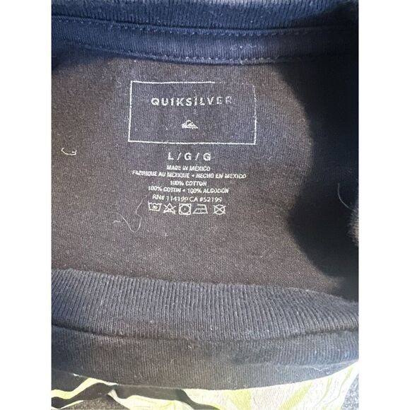 Quiksilver boys graphic black tshirt size large. - Picture 4 of 4